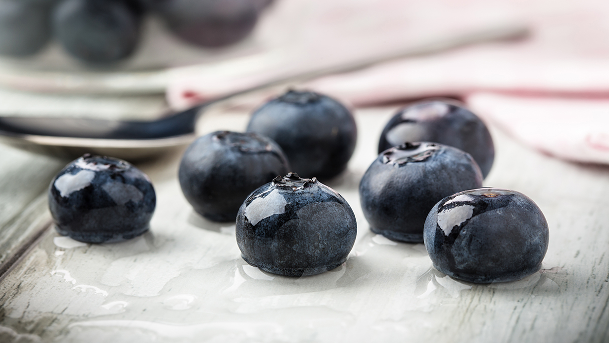 Stockfoto - Closeup of blueberries