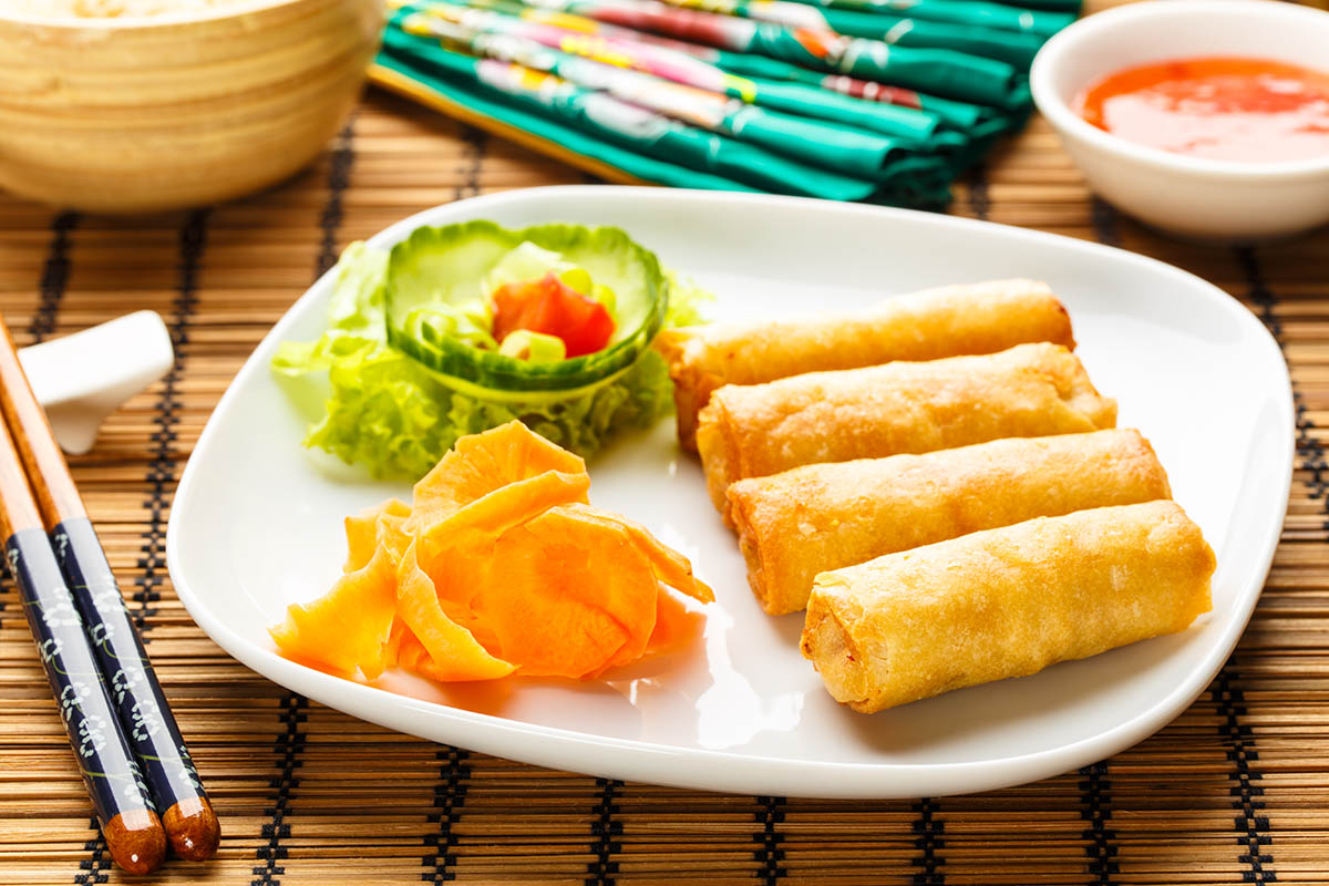 Stockfoto - Mini eggrolls