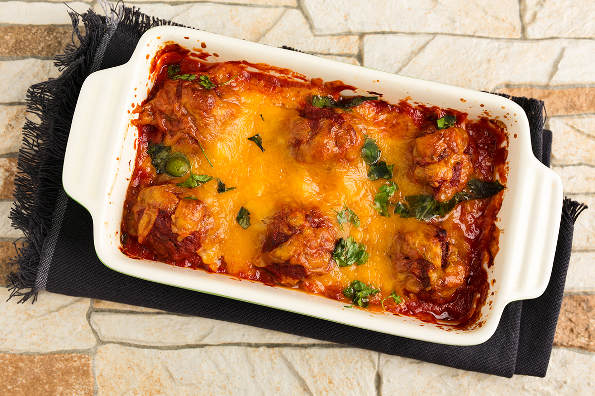 Stockfoto - Baked meat balls