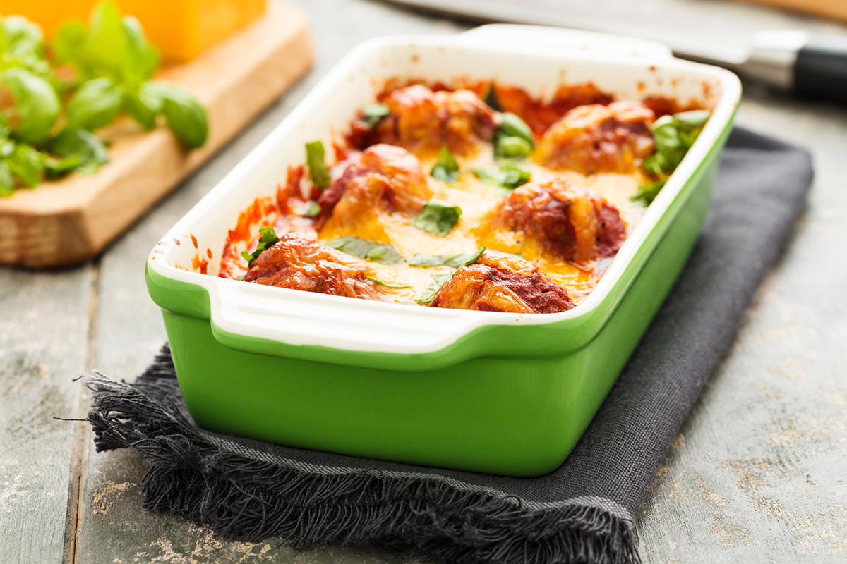 Stockfoto - Baked meat balls