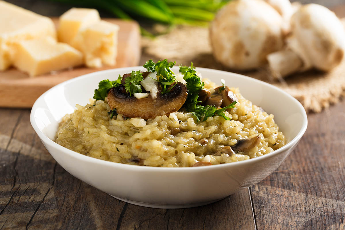 Stockfoto - Risotto with mushrooms