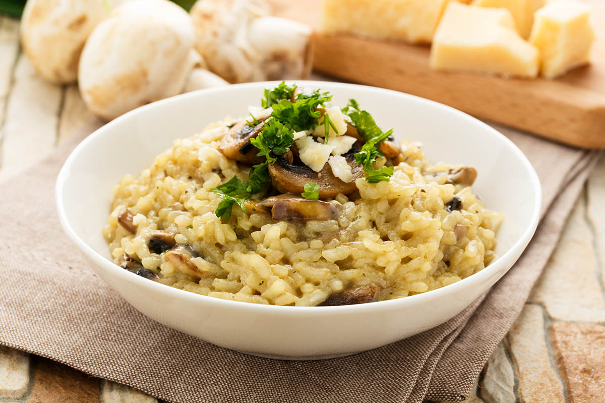 Stockfoto - Risotto with mushrooms