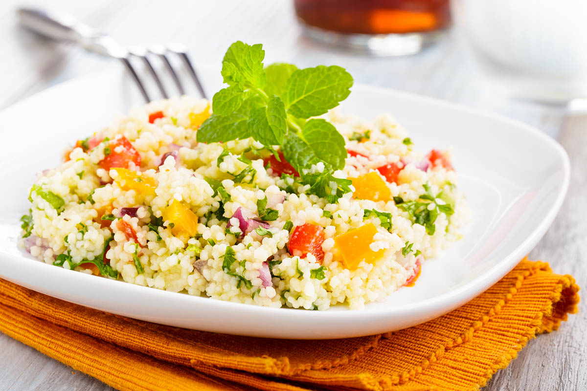 Stockfoto - Couscous salad with veggies